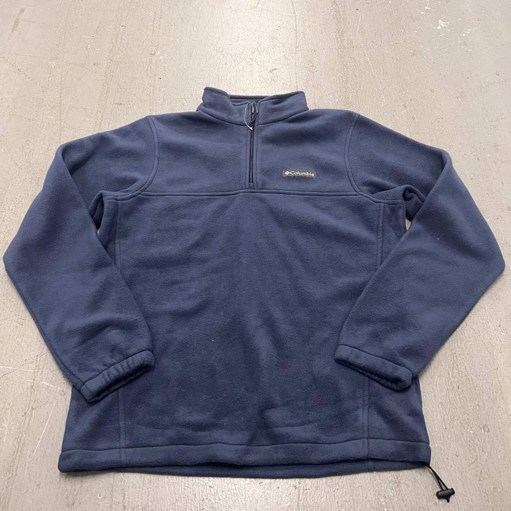 Columbia Women's‎ Navy Blue Fleece Quarter Zip Pullover Warm Sweater Size Small
